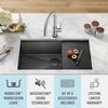 32&rdquo; Undermount 16 Gauge Workstation Kitchen Sink Single with WorkFlow&trade; Ledge and Accessories